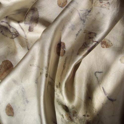 Cinerea & Gumleaf Imprint on Satin/Silk Scarf