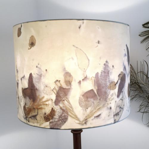 Plant Dyed Silk Standing Lamp Shade